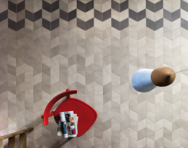 Carrelage hexagonal cube