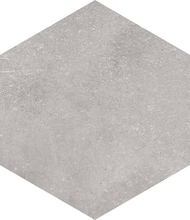 Carrelage gris hexagonal