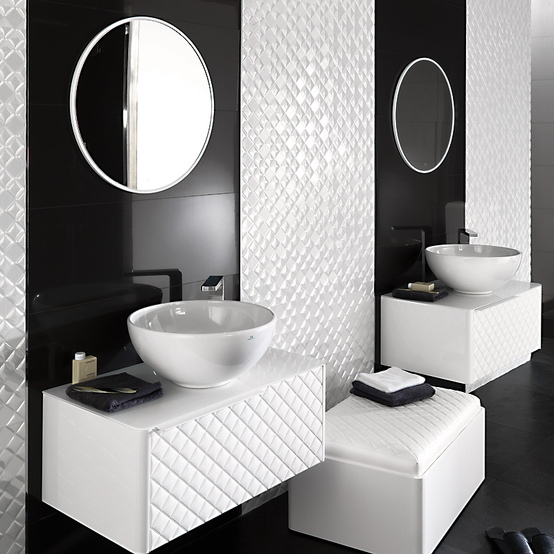 Carrelage blanc poli brillant 80x80
