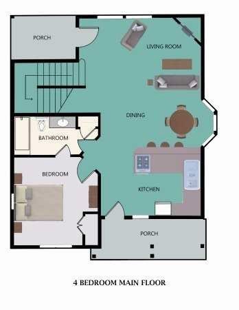 Plan cuisine double l