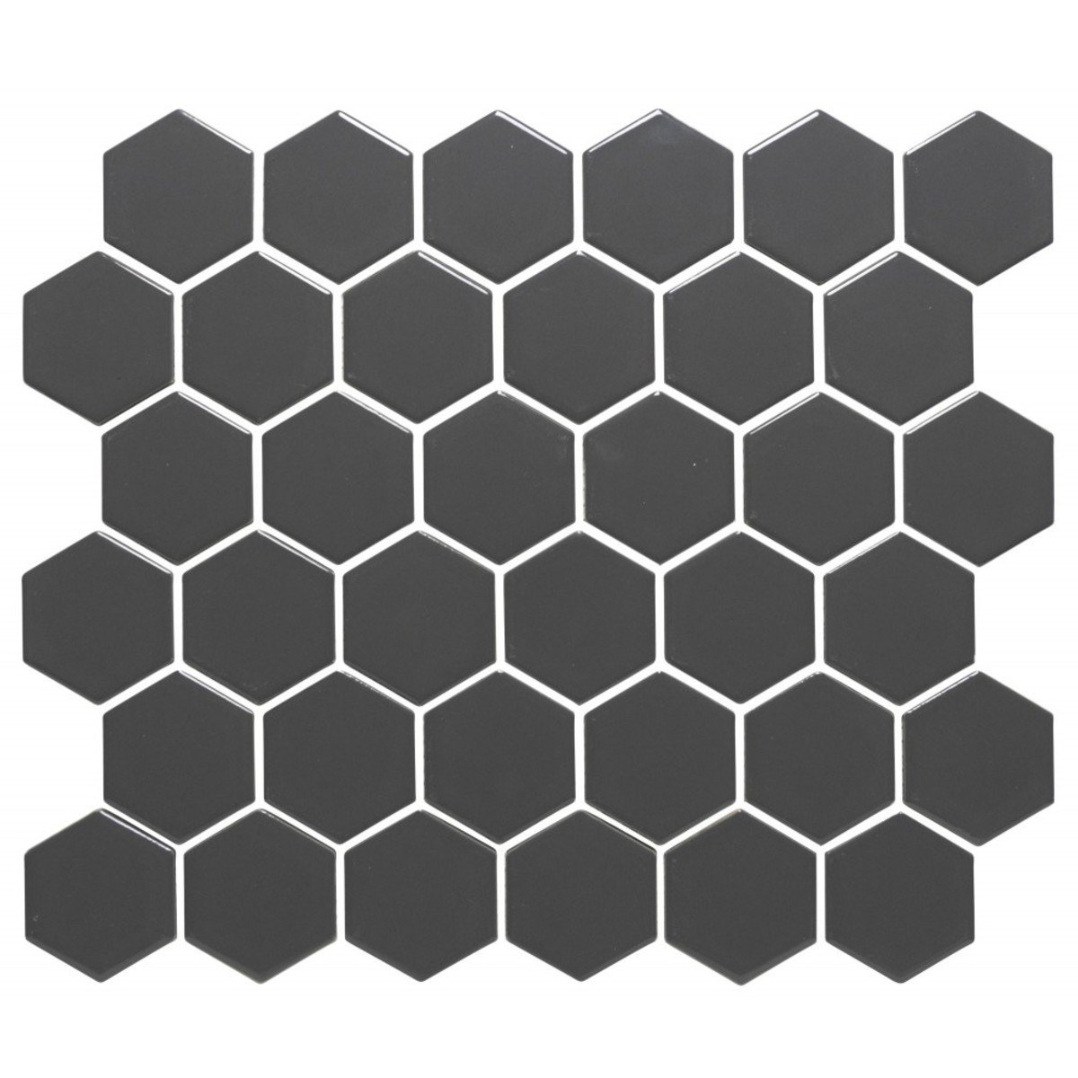 Carrelage mosaique gris mat