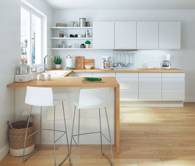 Plan type cuisine en l