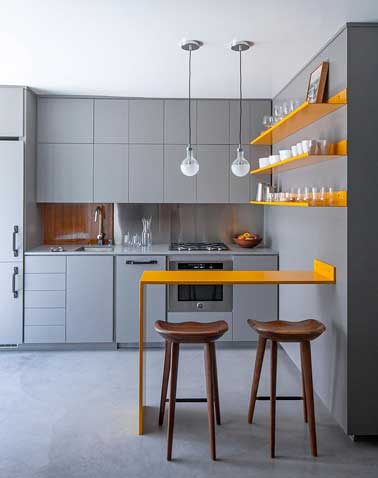 Couleur pour cuisine orange