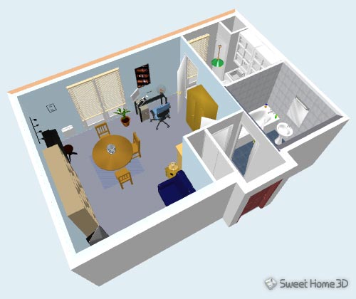 Plan de travail cuisine sweet home 3d