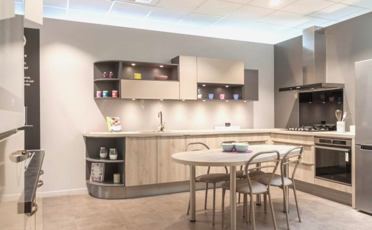 Modele cuisine moderne avec ilot