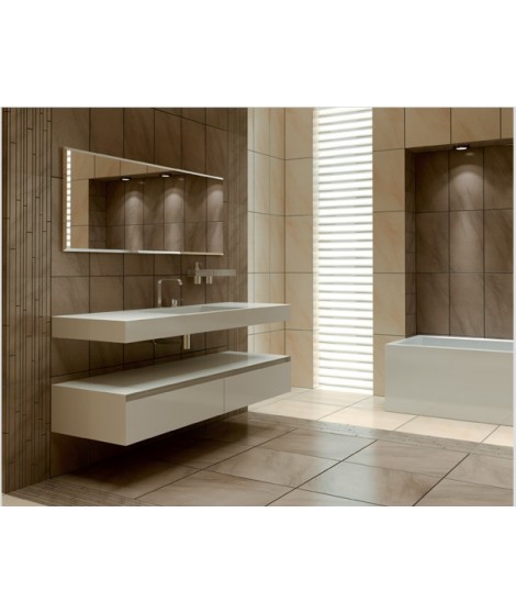 Carrelage beige semi brillant