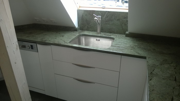 Plan de cuisine vert