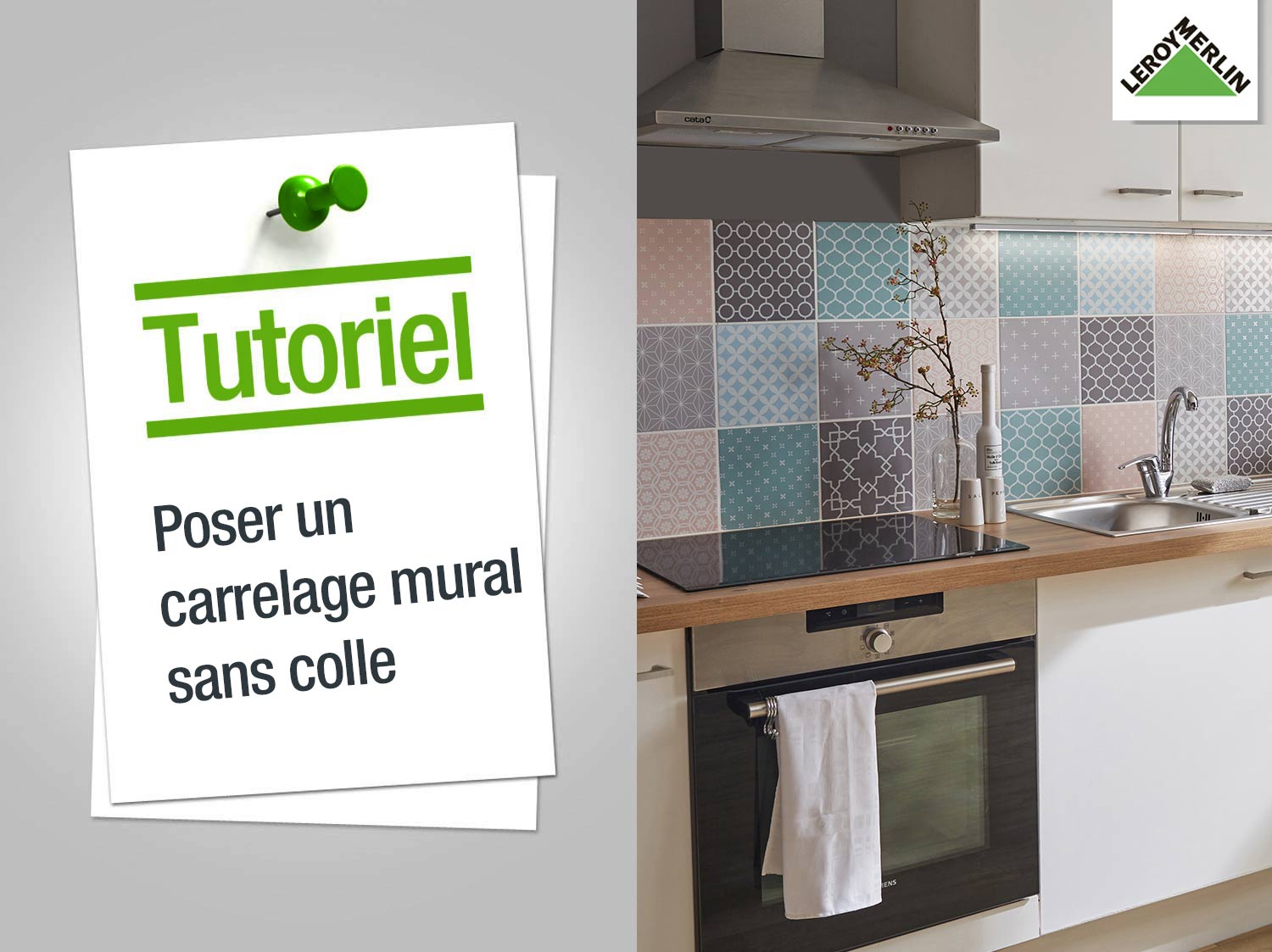Carrelage cuisine a coller