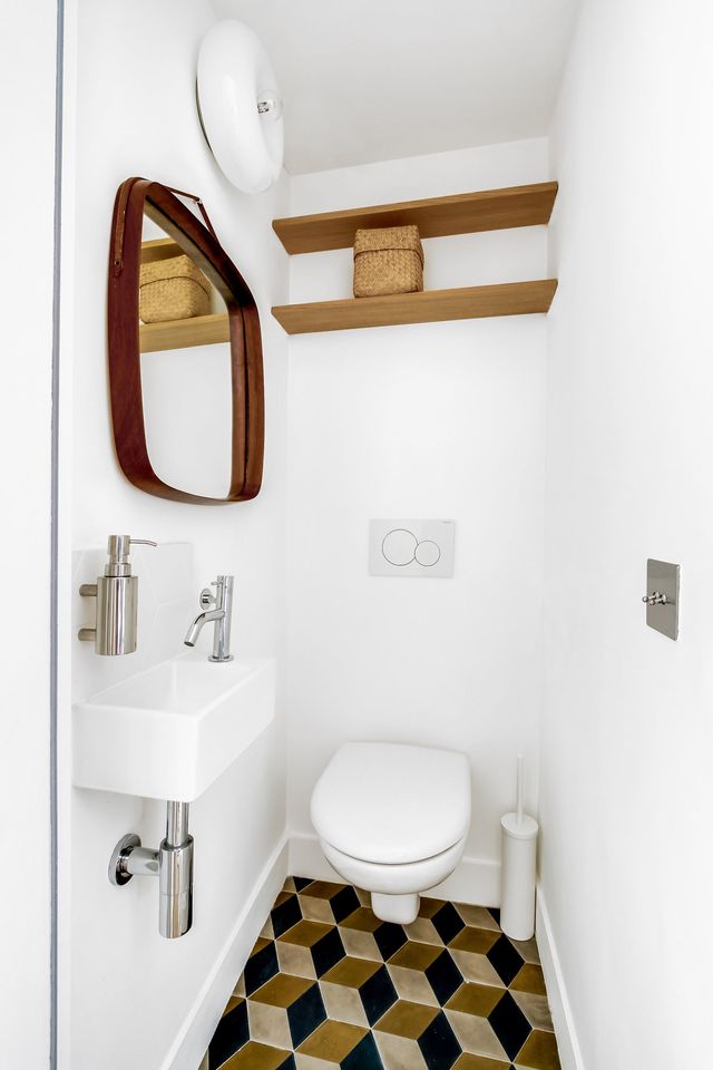 Wc carrelage marbre