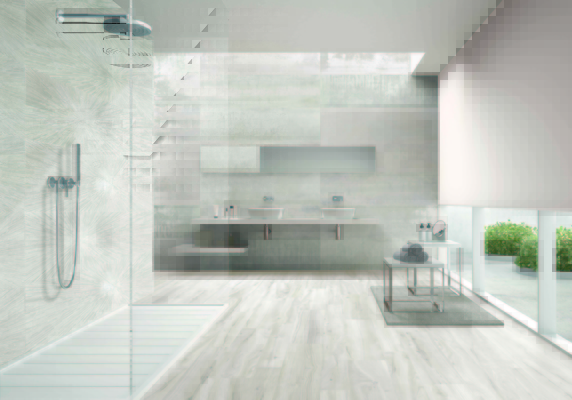 Impact carrelage blanc